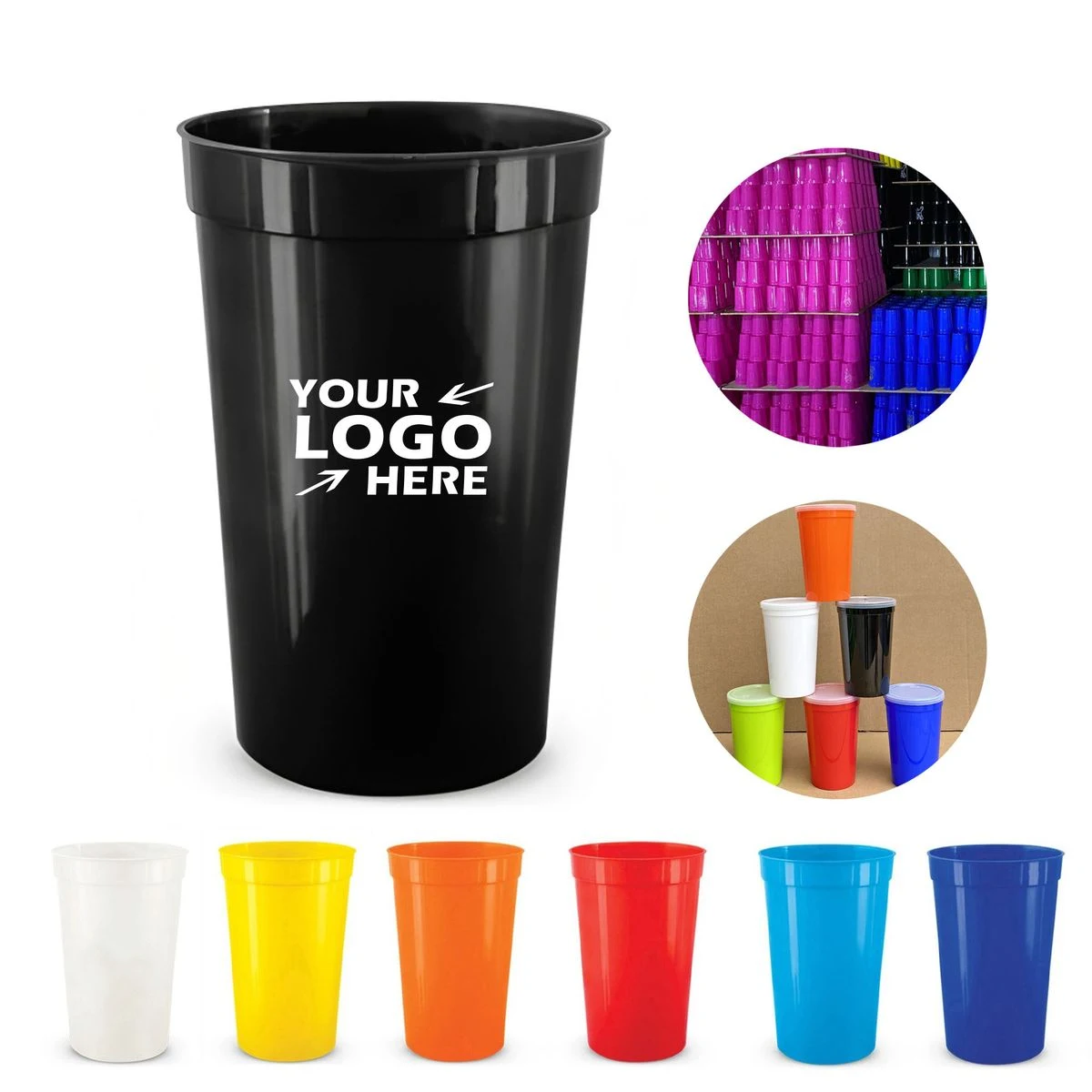 22 oz. Classic Stadium Cup - Assorted Bold Colors Available 1