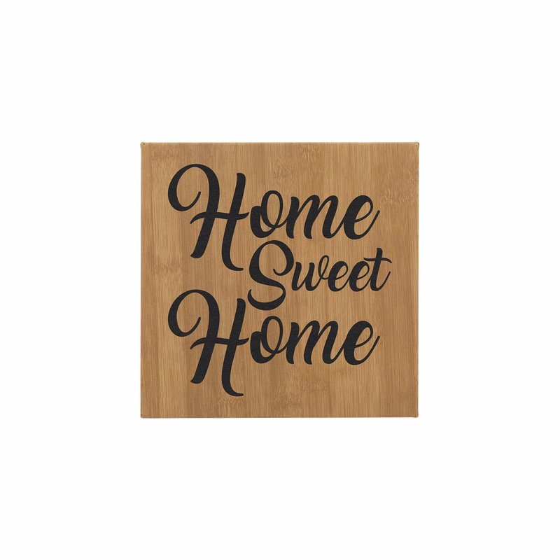 10" x 10" Bamboo Leatherette Wall Decor