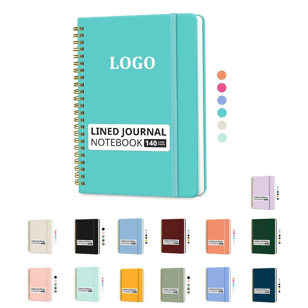 Spiral Academy Ruled Hardcover Notebook 1