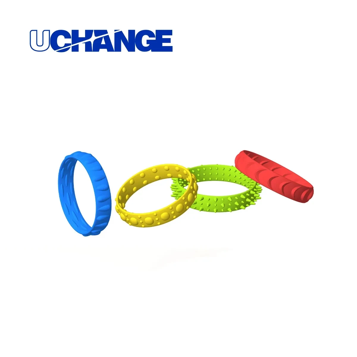 Sensory Fidget Bracelet Set With Textured Bands 1