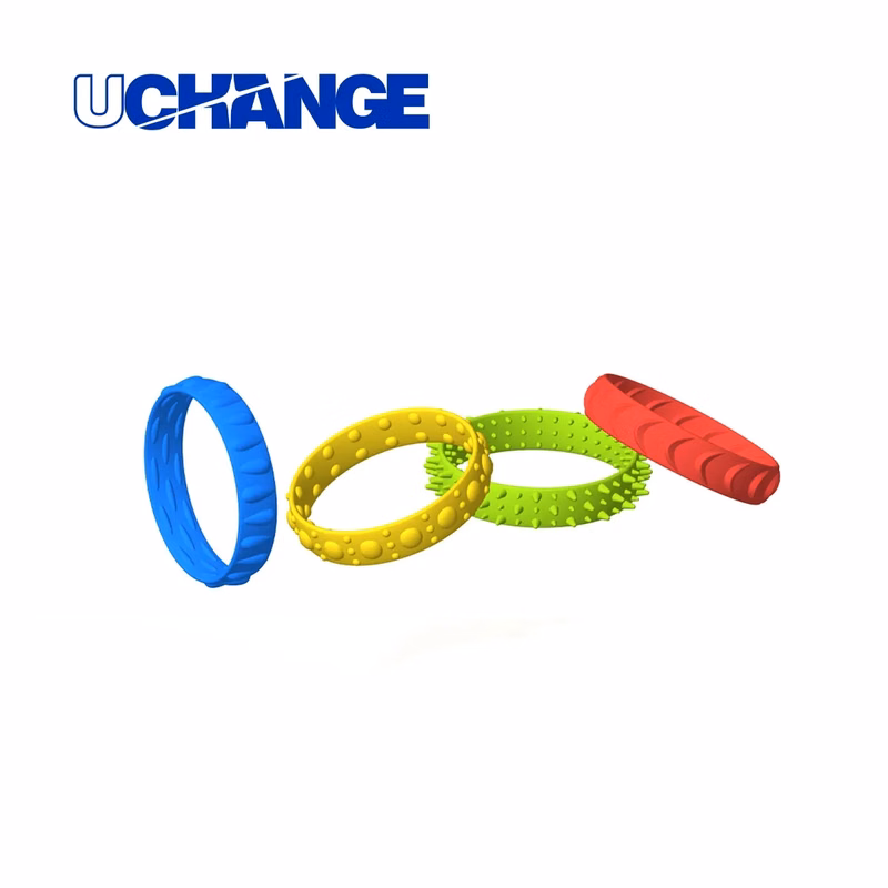 Sensory Fidget Bracelet Set With Textured Bands