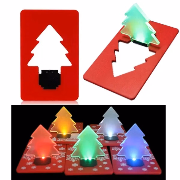 Christmas Tree Folding LED Card Light