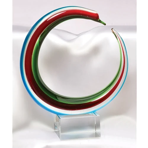 Multi Color Art Glass Sculpture 1