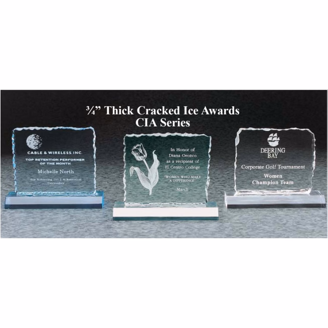 Cracked Ice Acrylic Award