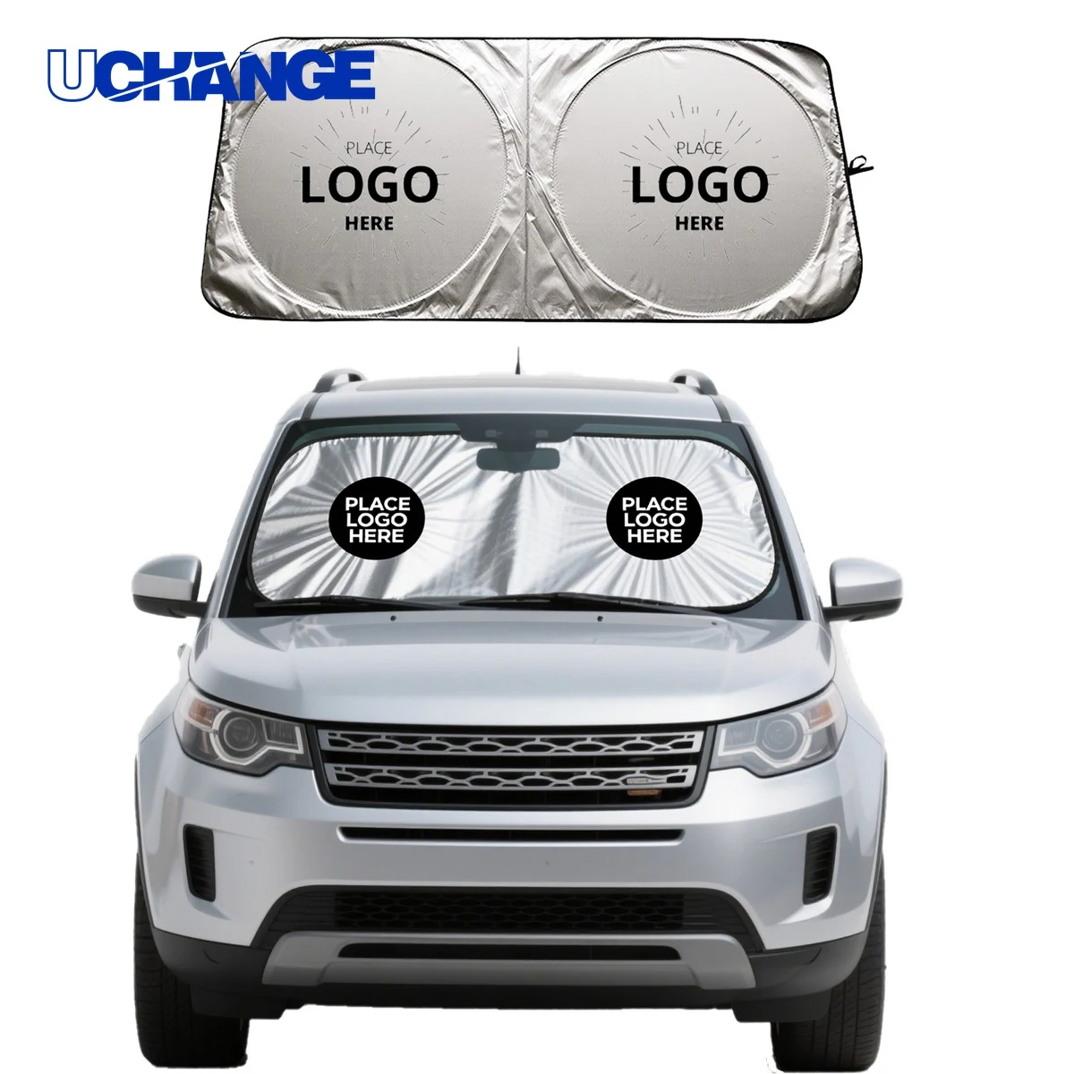 Double Circle Car Sunshade for Windshield 1