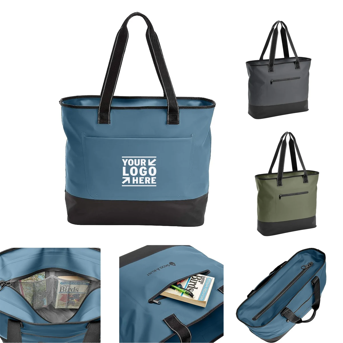 Airtight Zipper Waterproof Tote Beach Bag 1