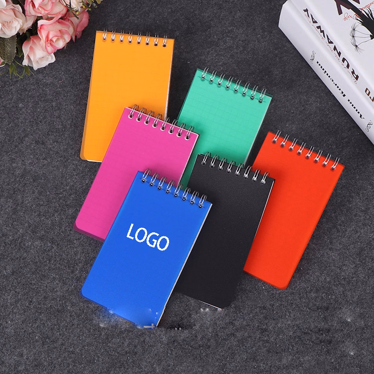 Waterproof Paper Notebook w/ Cover Top-Spiral Memo Book