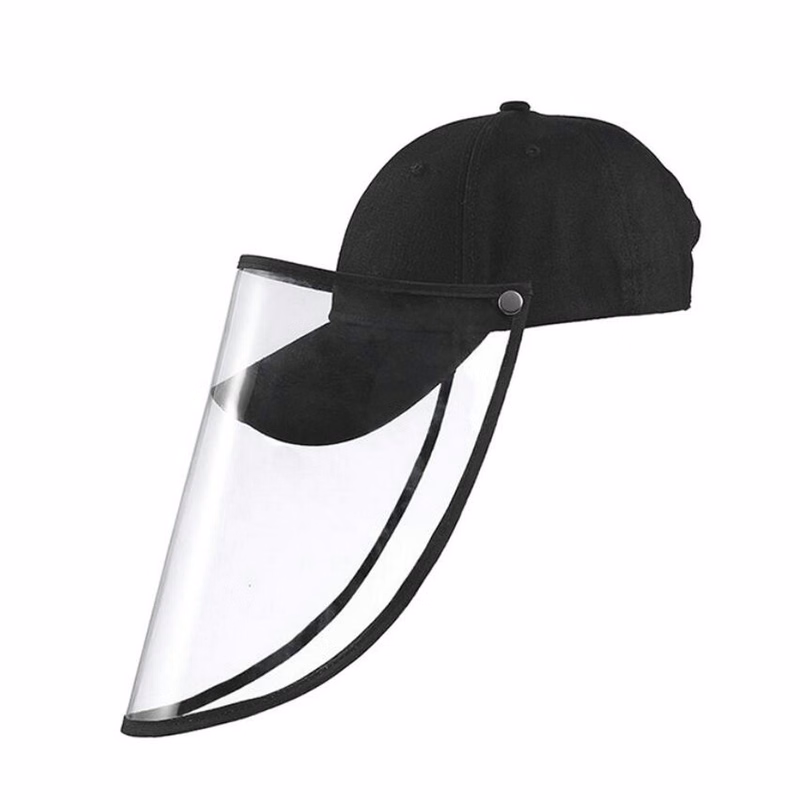 Baseball Caps with Clear Masks