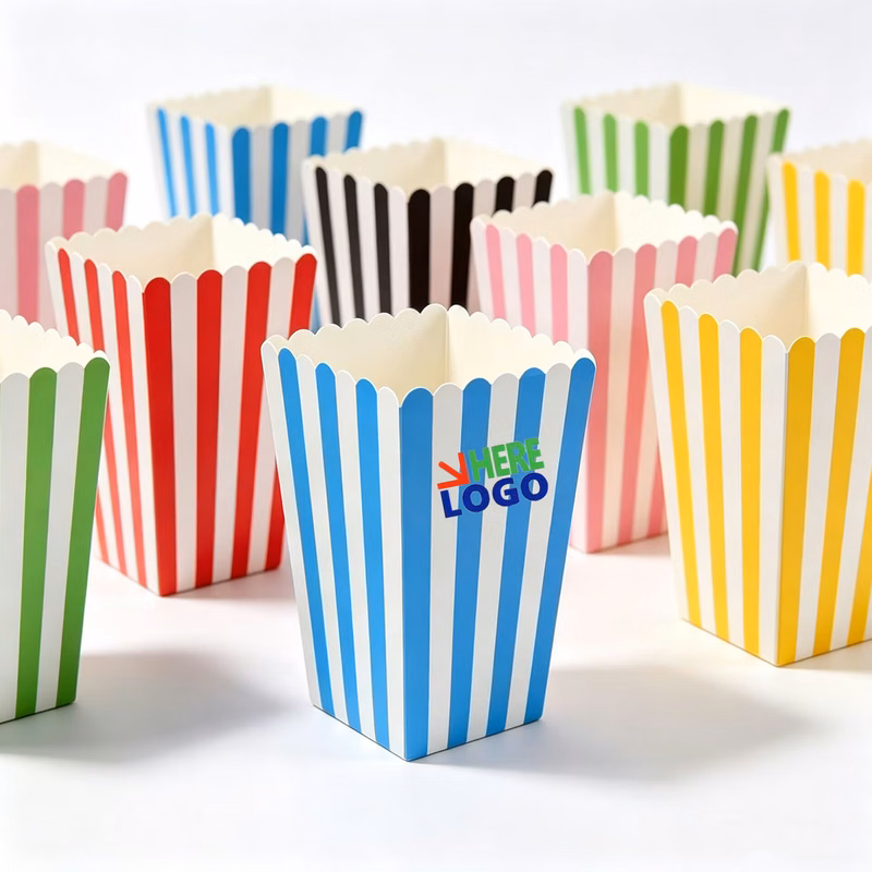 Disposable Paper Popcorn Container For Party And Cinema