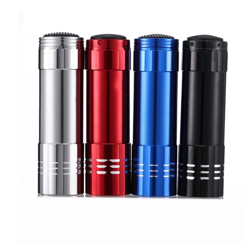 Aluminum 9 LED Flashlight w/ Strap 1