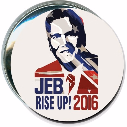 Jeb Rise Up 2016, Political Button