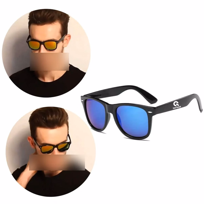 Ocean Beach Hiker Unisex Glitter Mirror Sunglasses