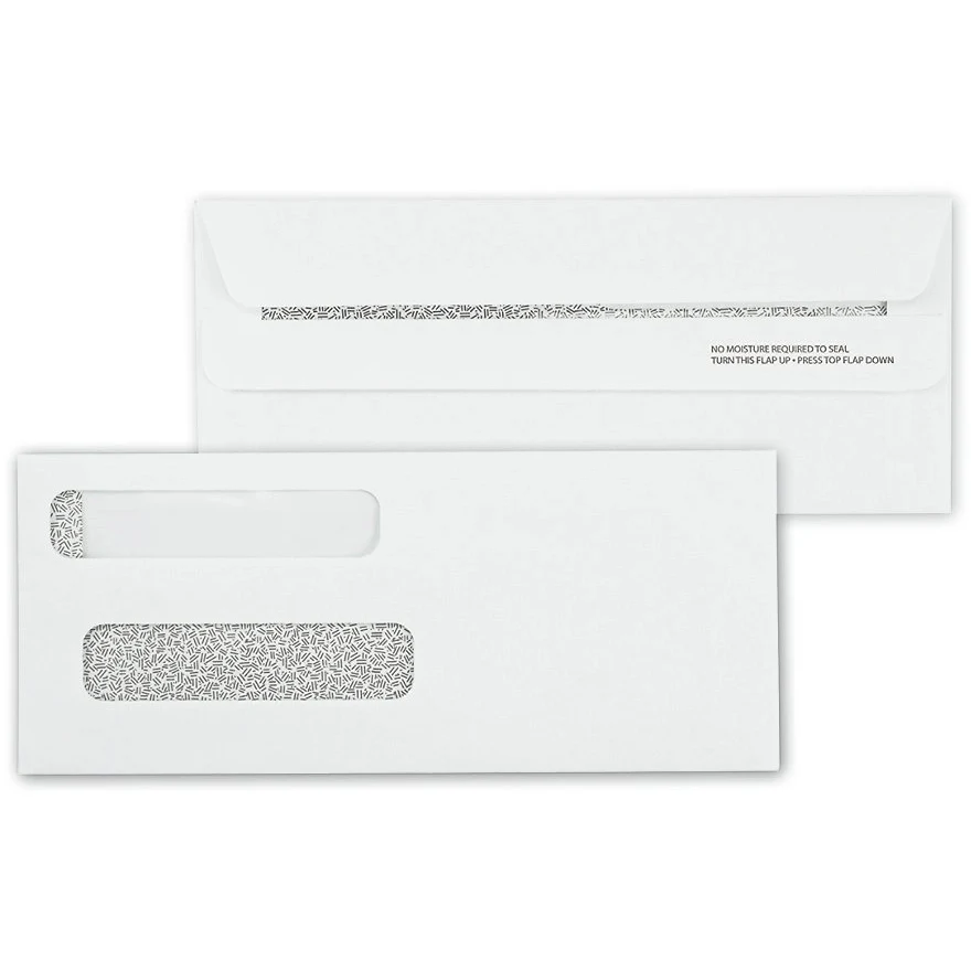 Envelopes, Double Window Self Seal for Cheques 1