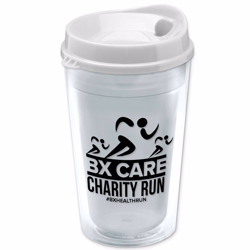16 oz. Double-Wall Insulated Transparent Tumbler with Auto Sip