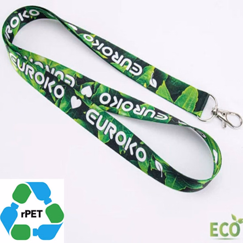 5/8" & 3/4" rPET Recycled Polyester Sublimation Lanyard