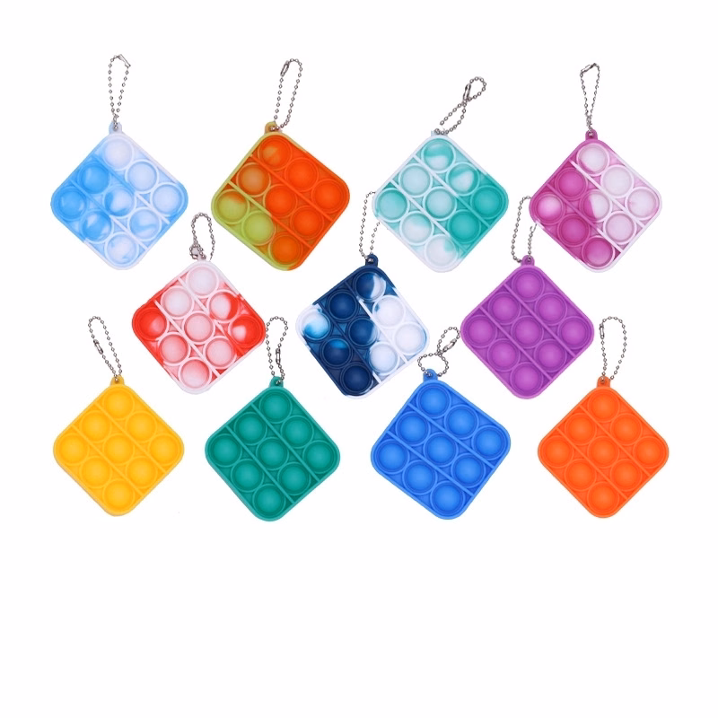 Push Pop Bubble Toy Keychain