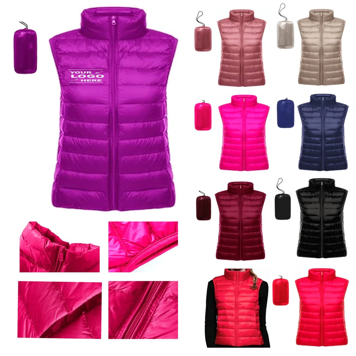 Women's Lightweight Puffer Vest 1