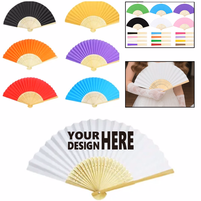Personalized Printed Hand Fan with Logo
