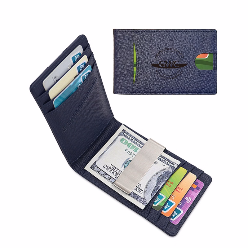 Multifunction Slim RFID Blocking Leather Wallet