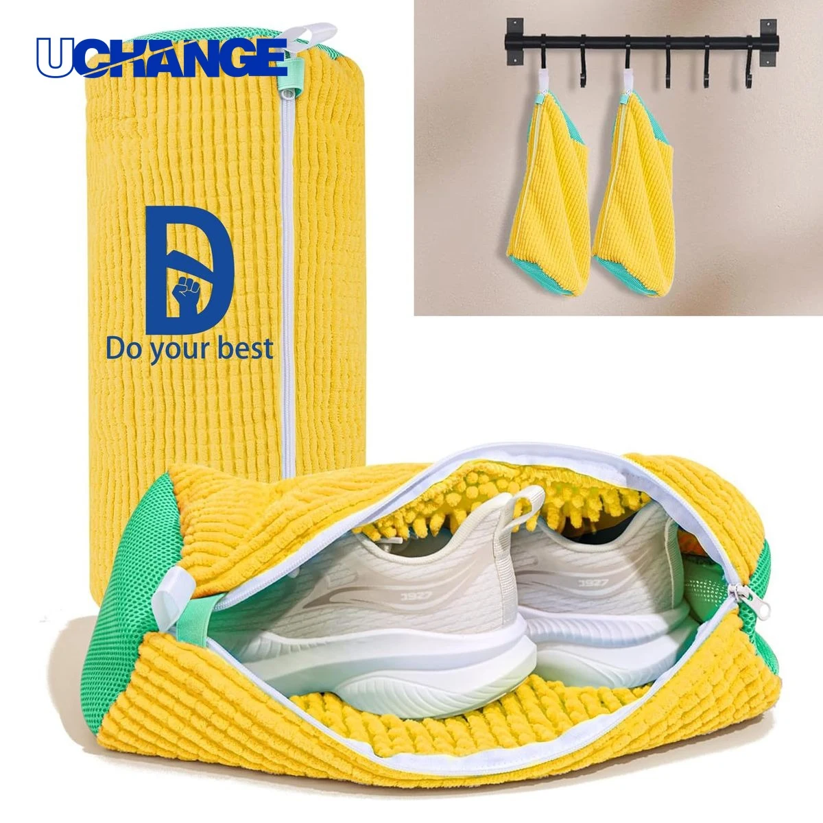 Shoe Cleaning Bag with Zipper 1