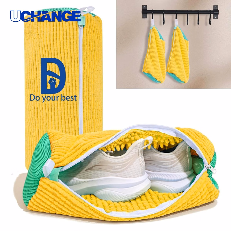 Shoe Cleaning Bag with Zipper