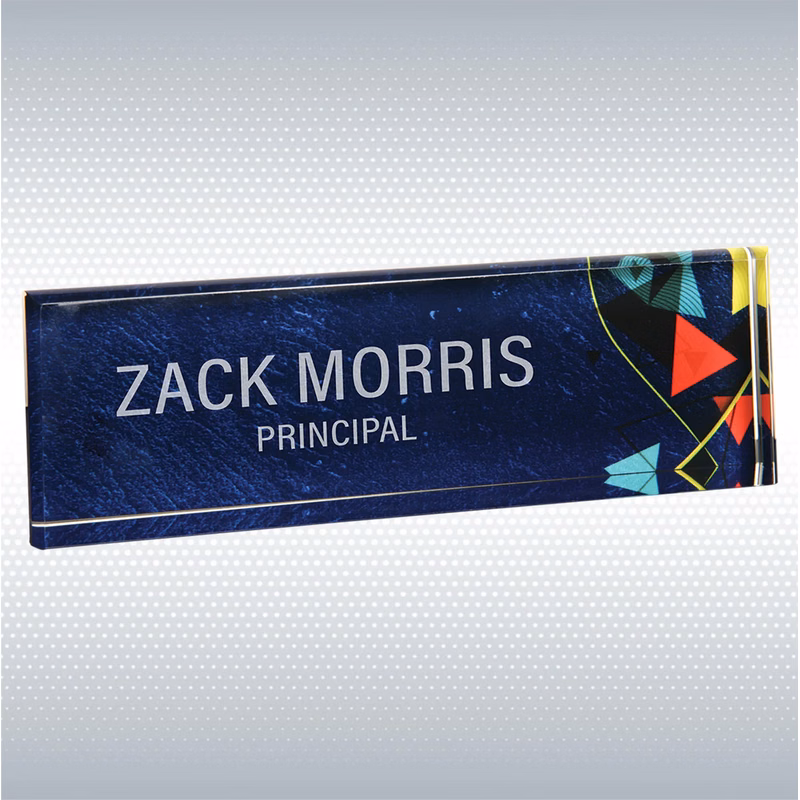 9 1/2" x 2 3/4" Artiste Marble Acrylic Name Bar