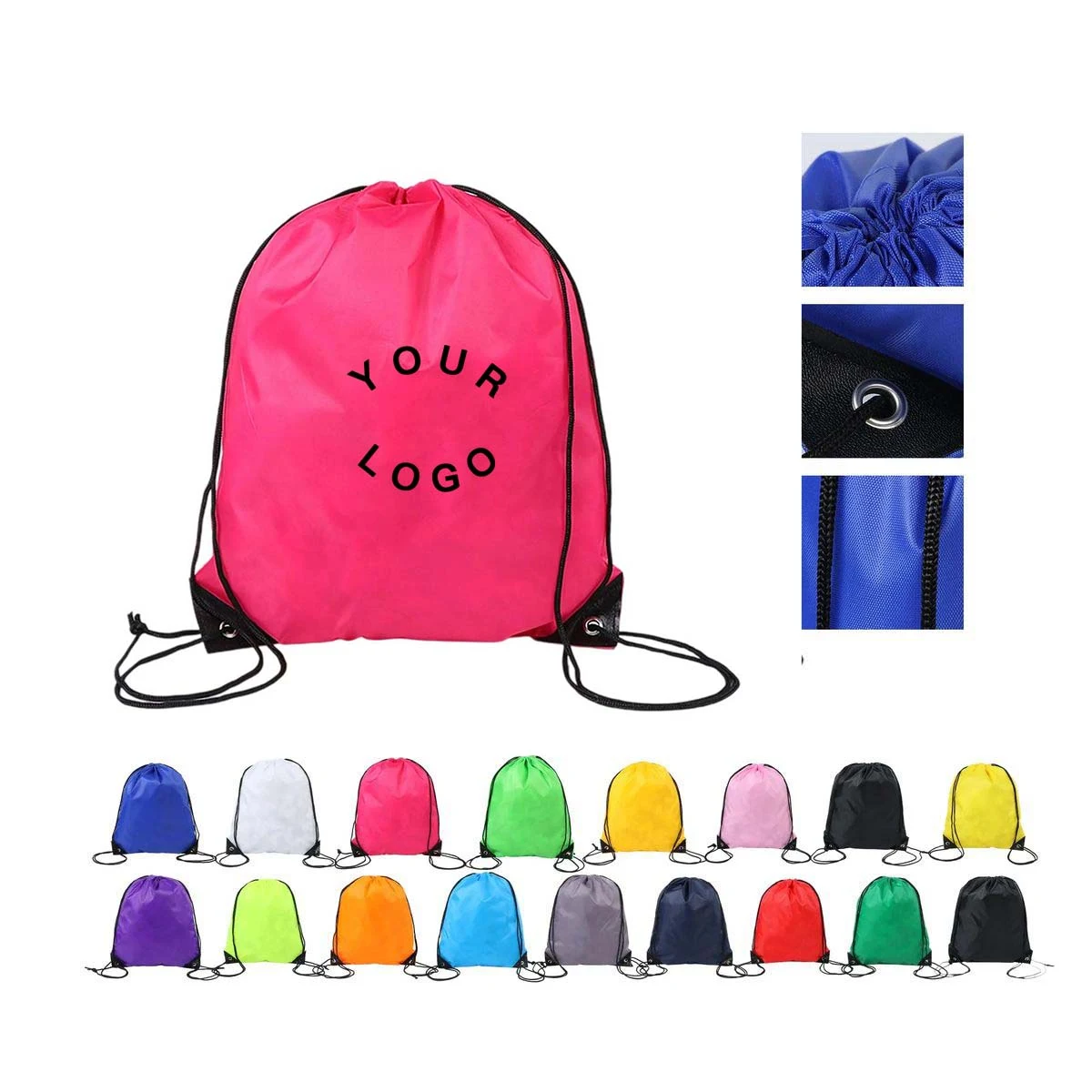 Polyester Sports Bag with Strong Drawstring Straps 1