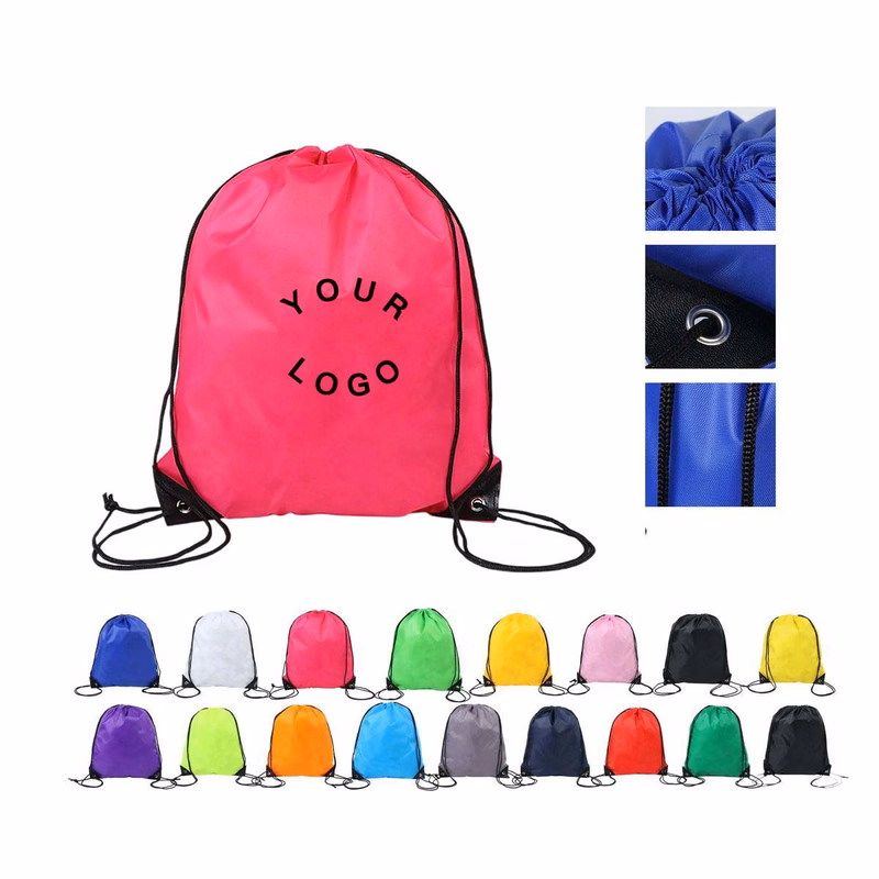 Polyester Sports Bag with Strong Drawstring Straps