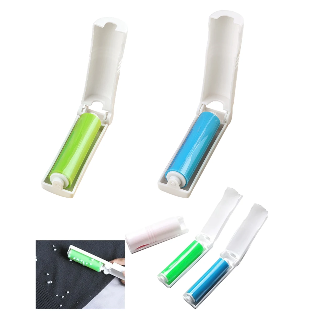 Reusable Collapsible Travel Lint Roller 1