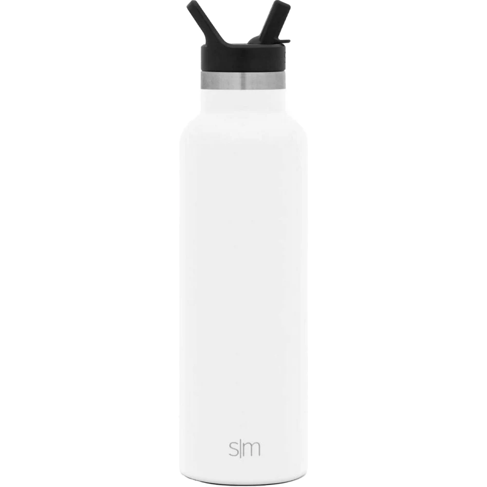 20 oz Simple Modern® Stainless Steel Insulated Ascent Water Bottle w/ Straw Lid, custom water bottle with logo imprint 1