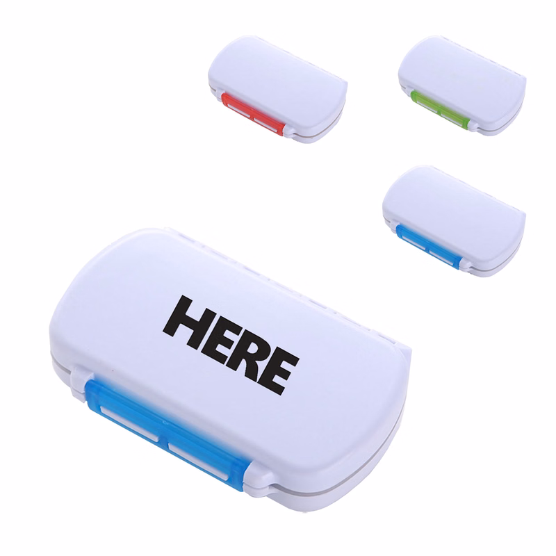 Travel-Friendly 6-Grid Medication & Pill Case