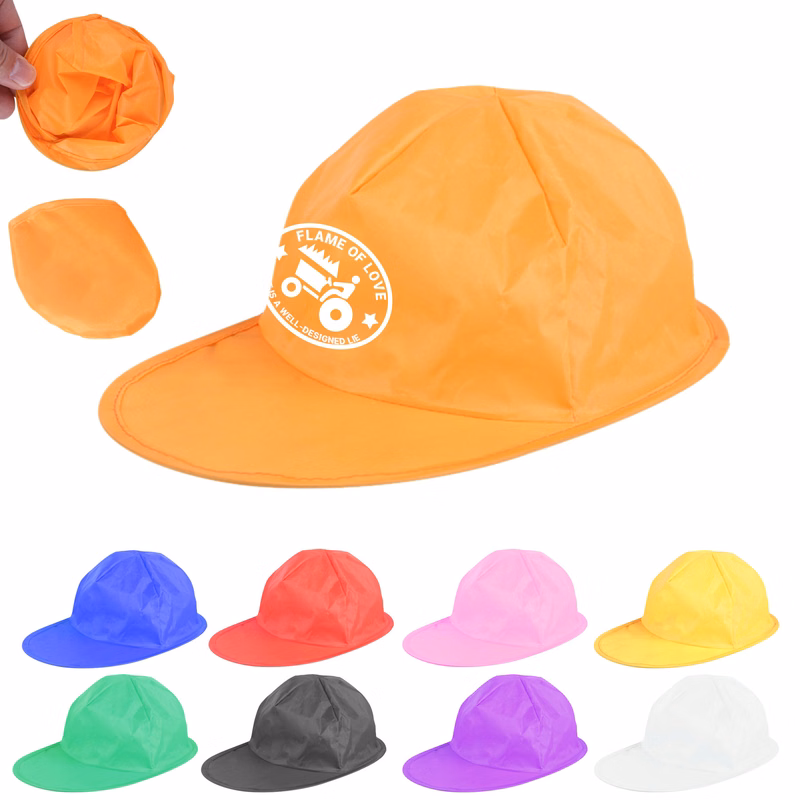 Foldable Baseball Cap with Pouch