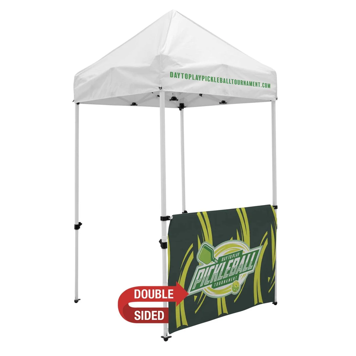5' Economy Tent Half Wall Kit (Dye Sublimated, Double-Sided) 1