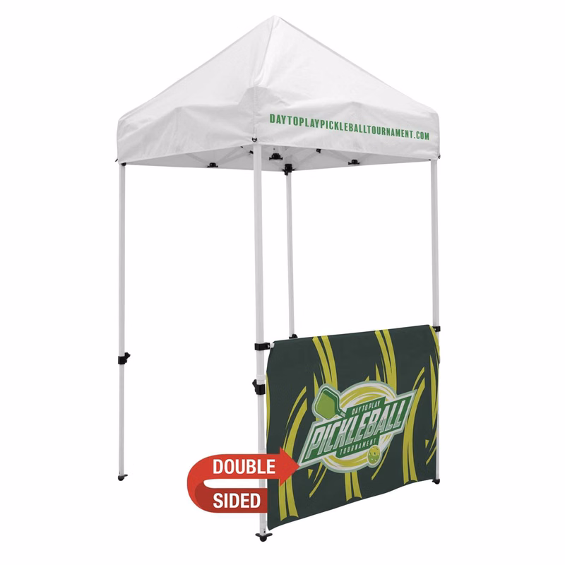 5' Economy Tent Half Wall Kit (Dye Sublimated, Double-Sided)