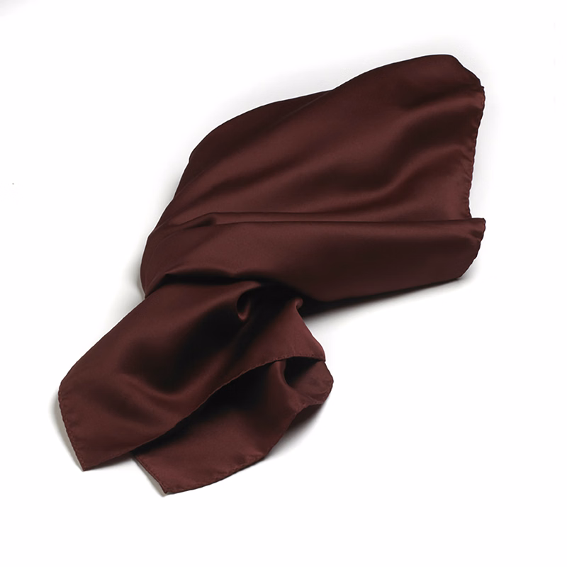 CLOSEOUT - Maroon Solid Color 30" x 30" Silk Scarves