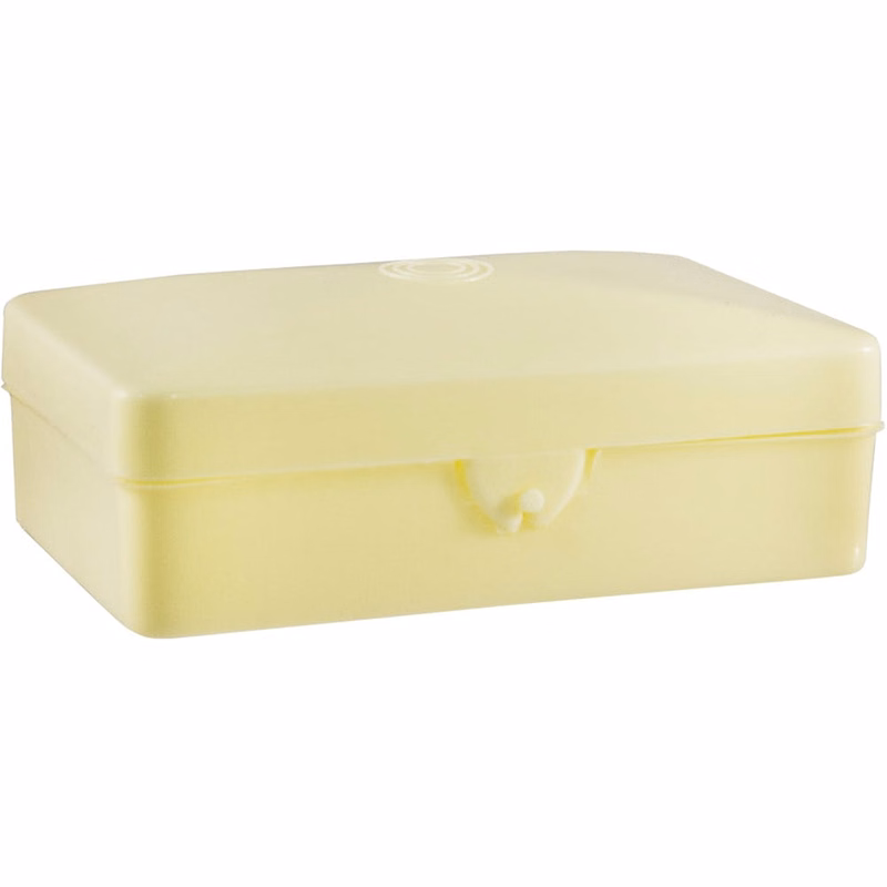 Travel Soap Boxes - Hinged Lid Ivory