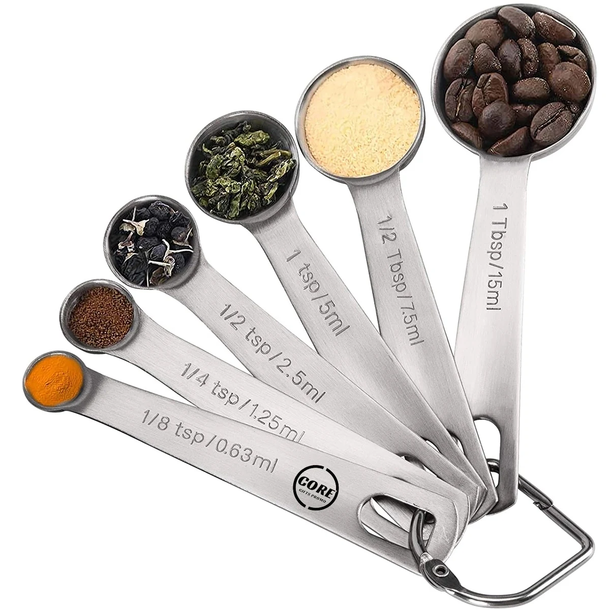Premium Heavy Duty 18/8 Stainless Steel Measuring Spoons 1
