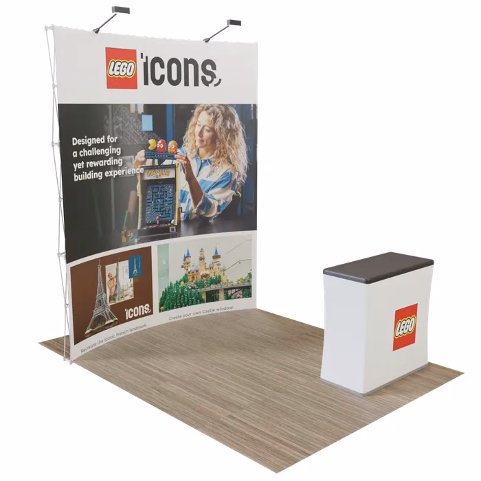 Pop Up Display Curved 8 ft