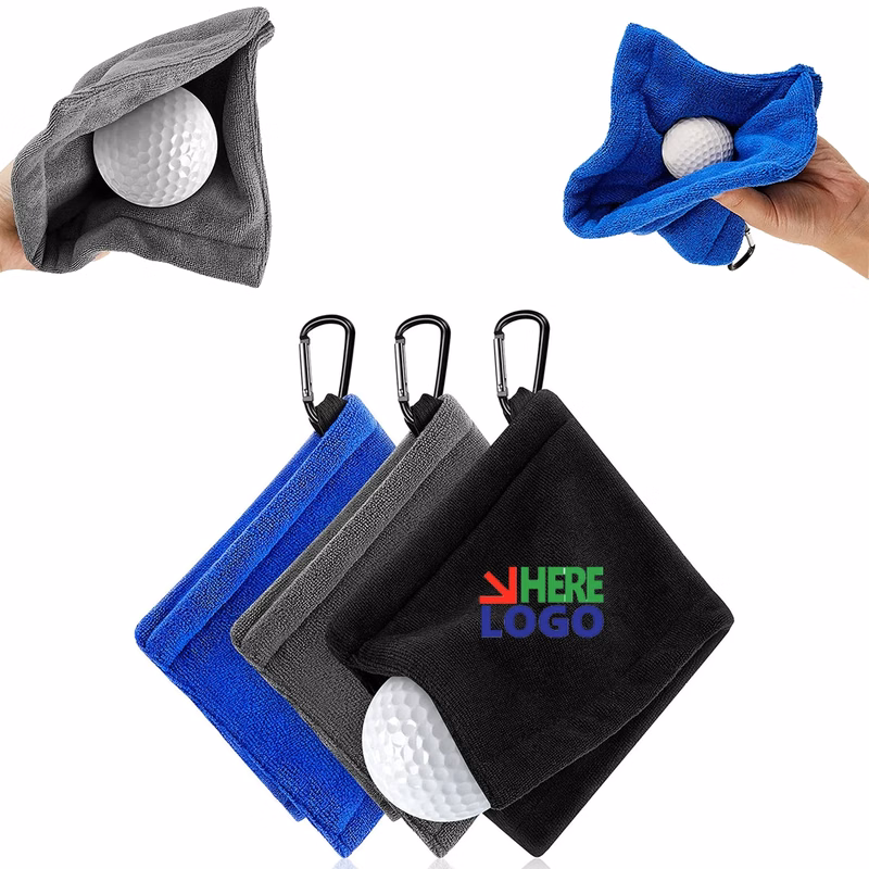 Golf Ball Towel with Clip