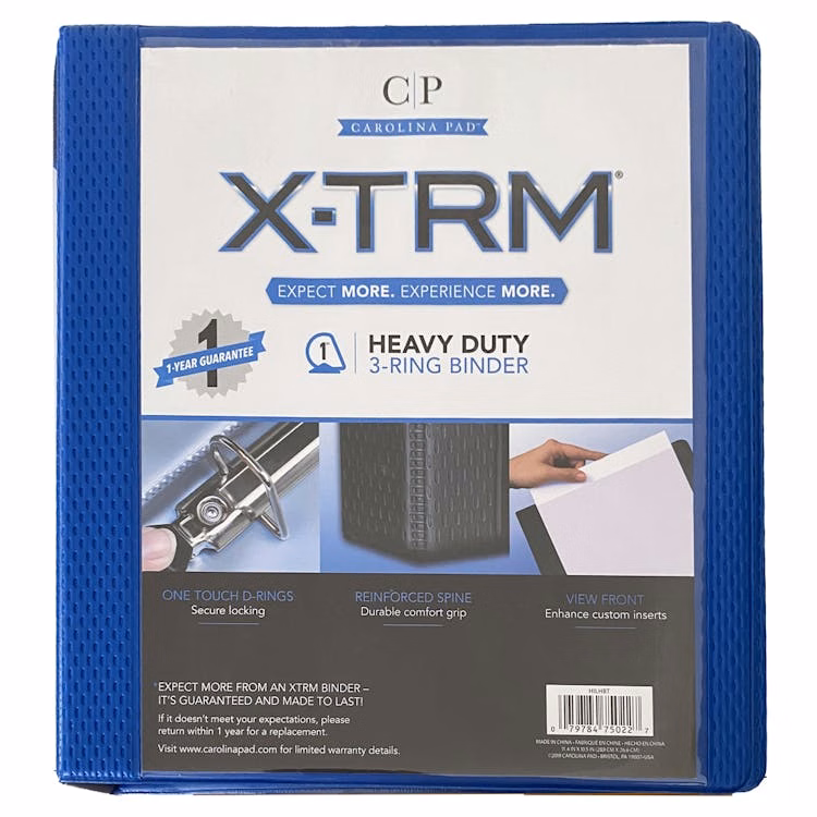 XTRM Binders - 1" Navy