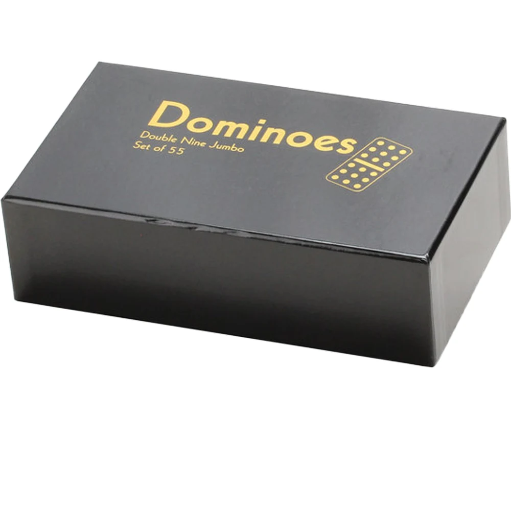 DOUBLE 9 JUMBO DOMINOES 2 PC SET w/ SPINNER. 1