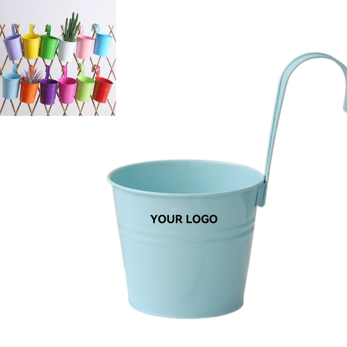 Decorative Hanging Pot with Removable Hooks 1