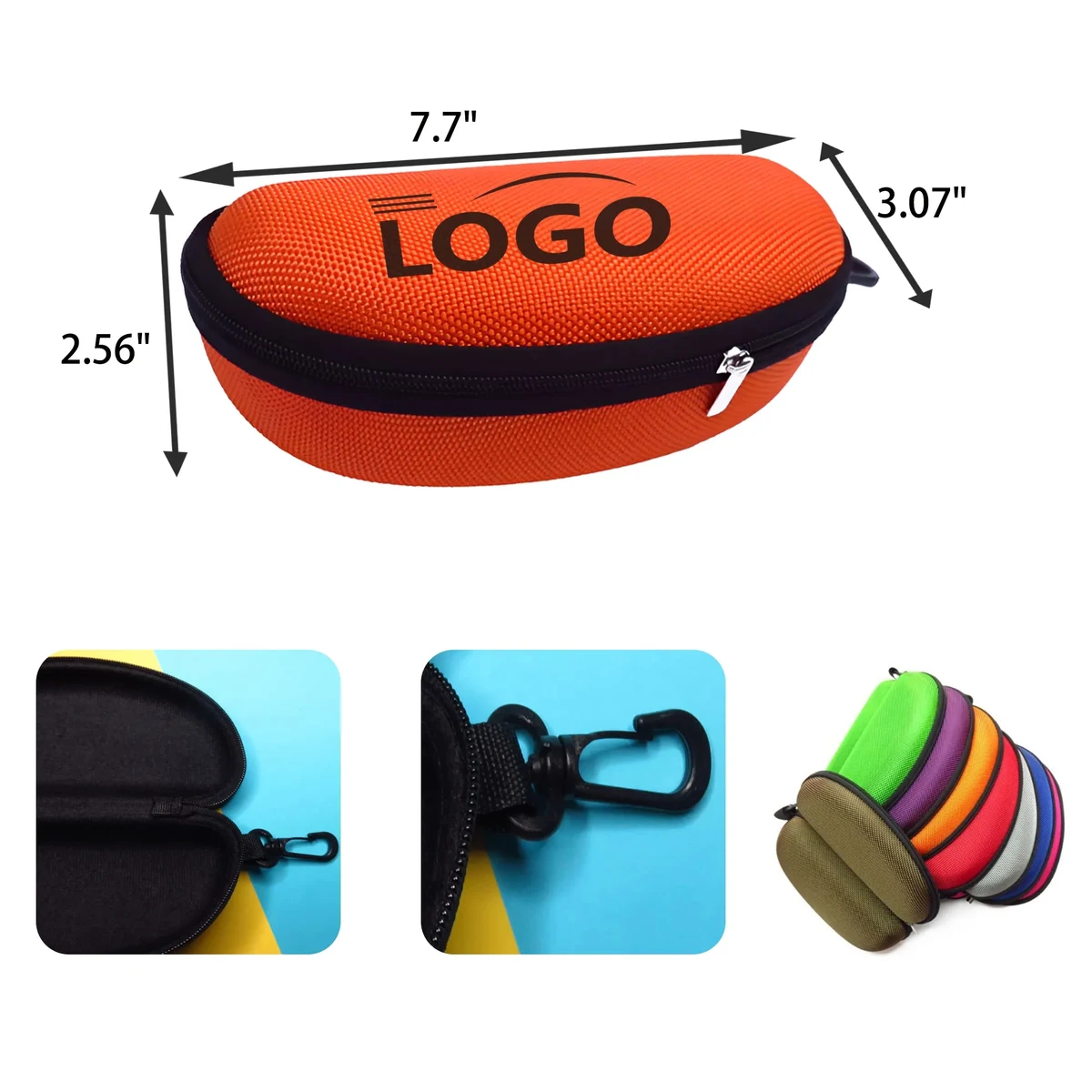 MOQ 50 PCS Zipper Eyeglasses Case 1