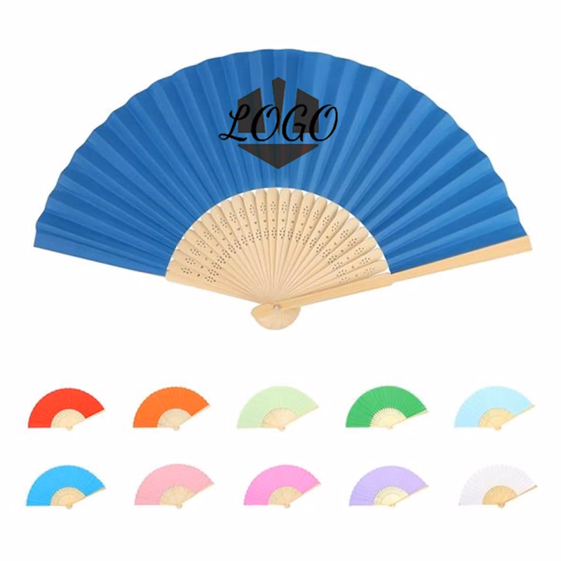 Folding Paper Bamboo Hand Fans