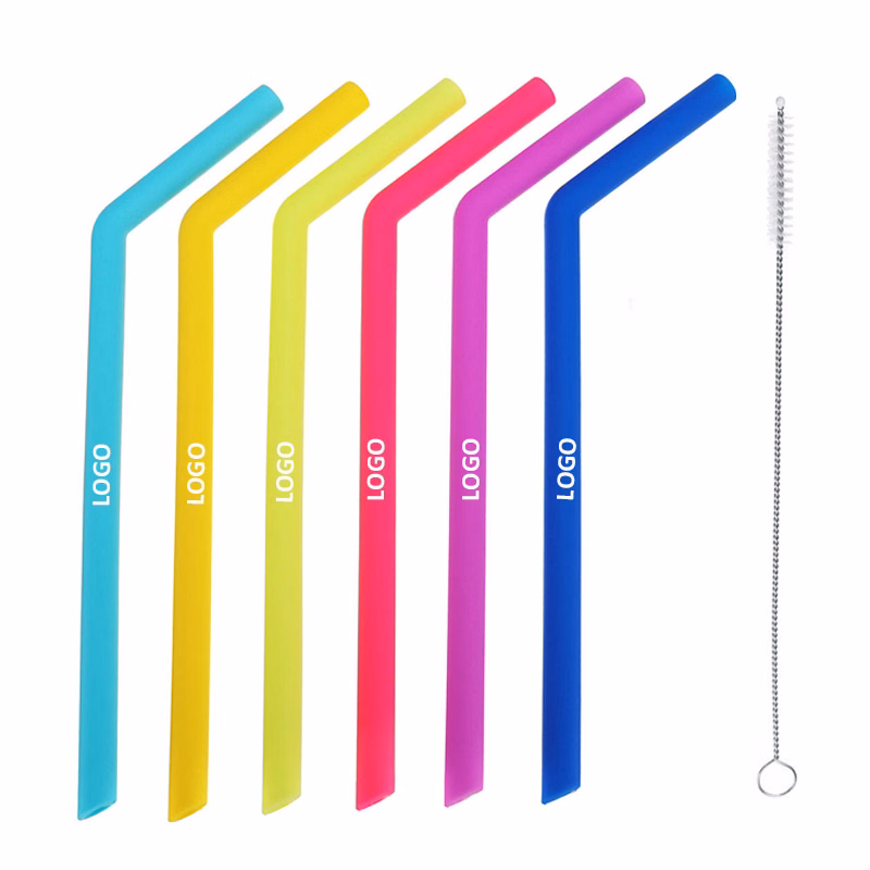 Bent Silicone Straw Kit
