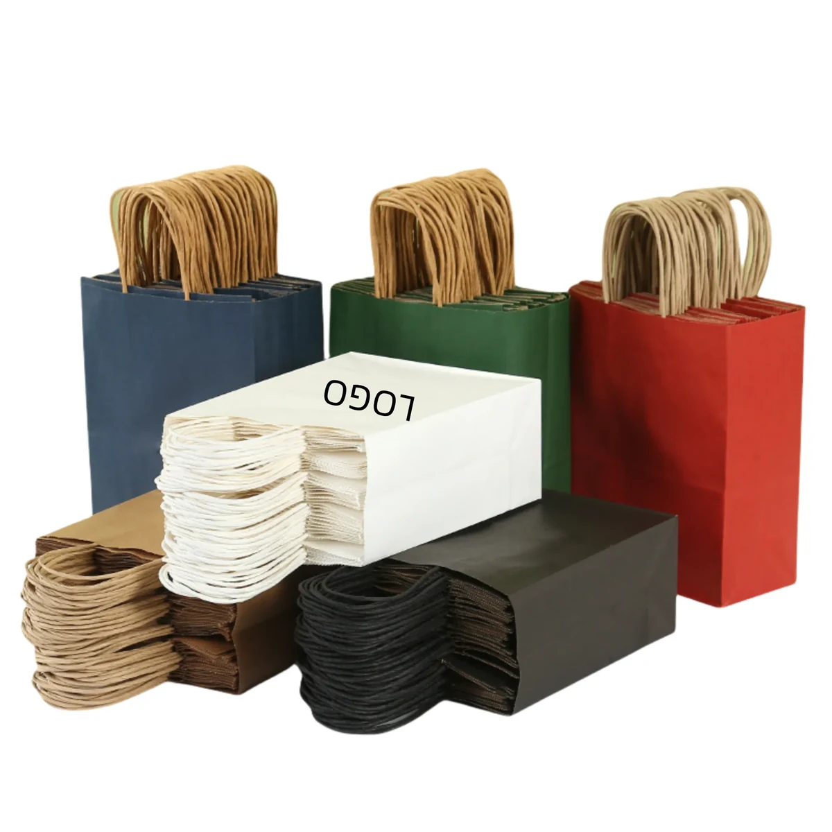 Festive Shopping Gift Kraft Paper Bag 1
