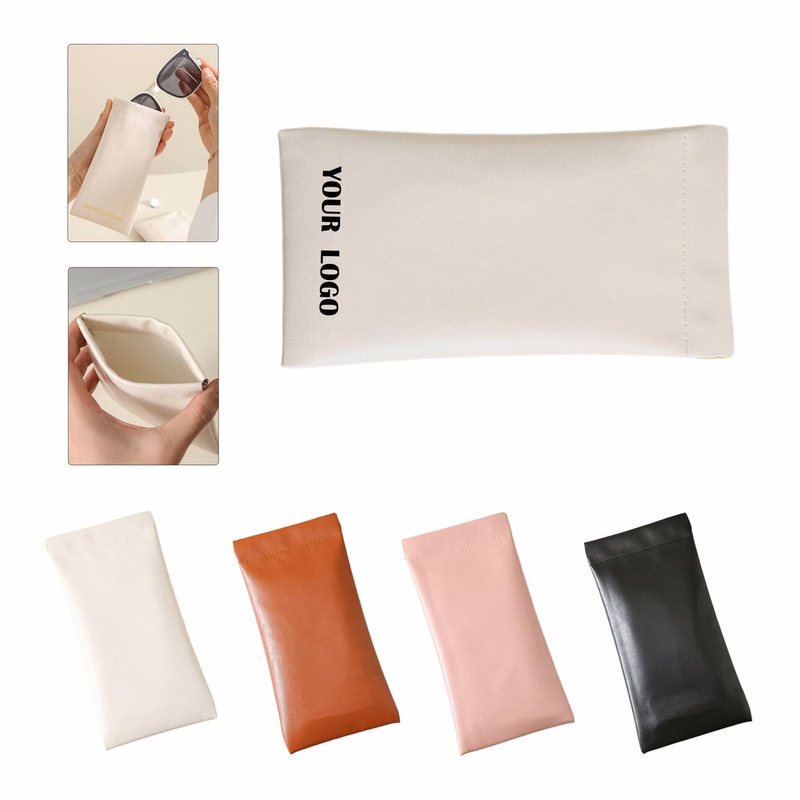 Portable Waterproof PU Self Closing Eyeglass Pouch