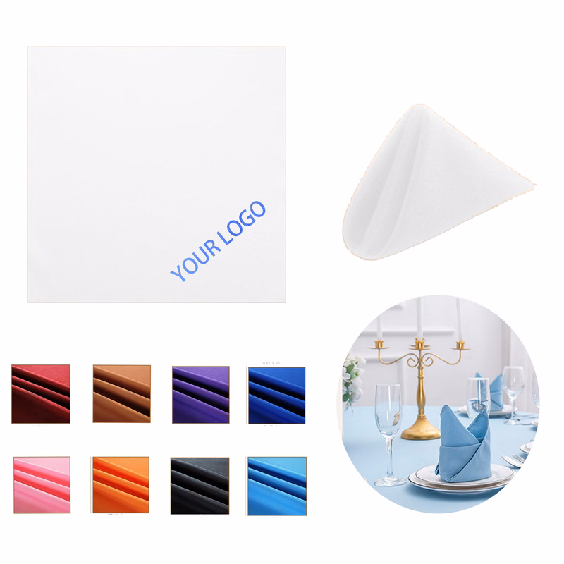 MOQ:50pcs Embroidered Cloth Napkins