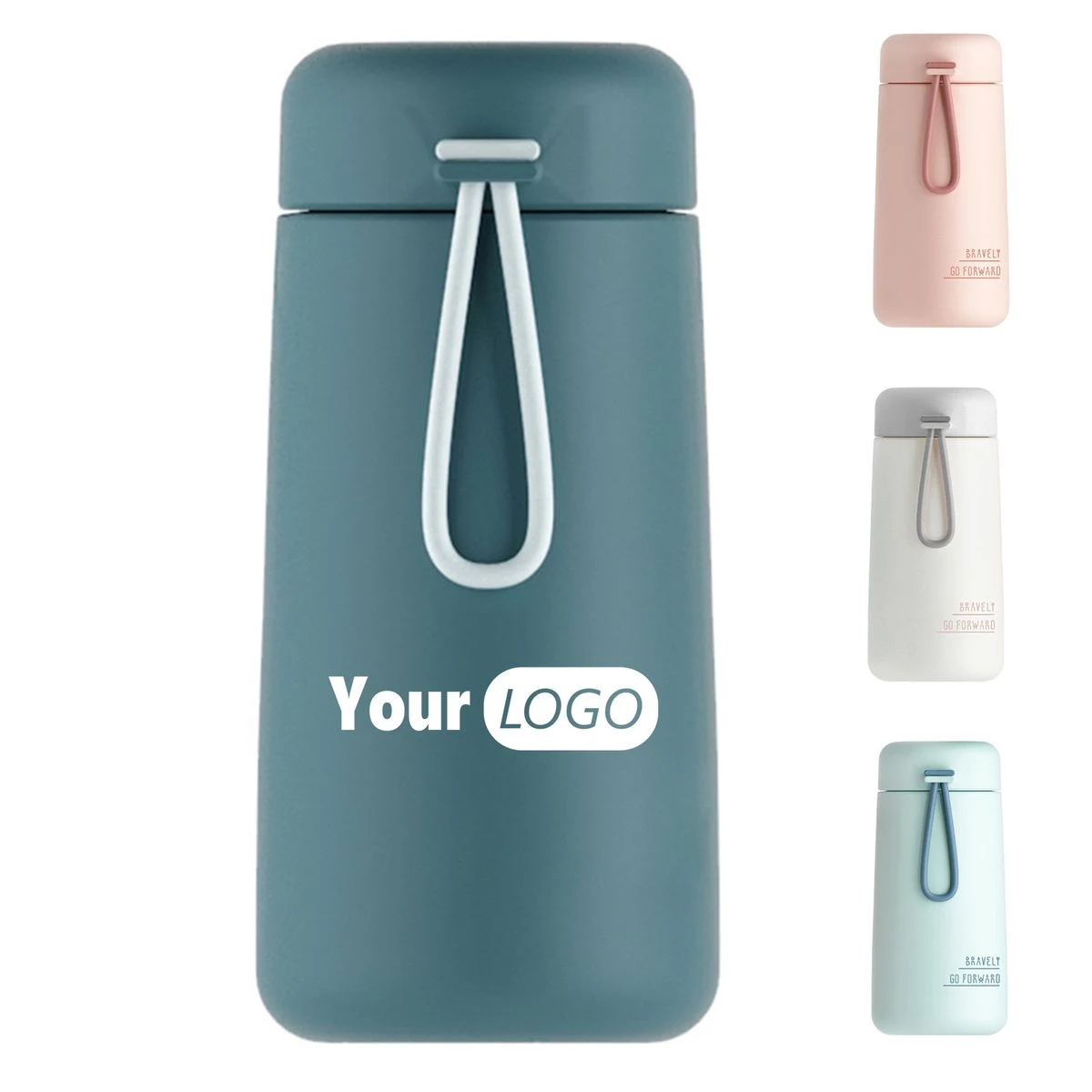 9oz 304 stainless steel cute portable Bottles-Insulated, custom water bottle with logo imprint 1