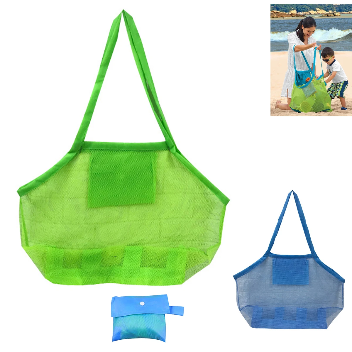 Extra Large Tote Mesh Pool Bag 1